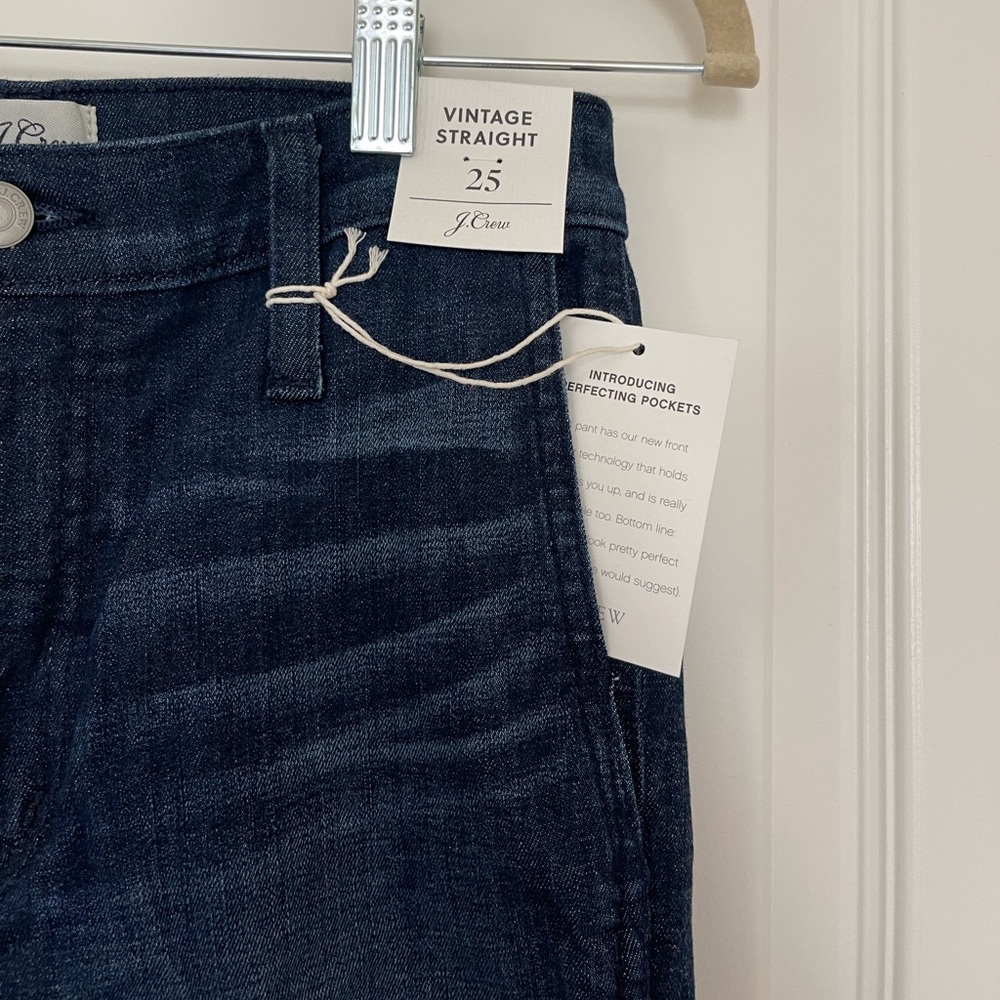 J.Crew Denim Dark Wash Vintage Straight Jean size 25